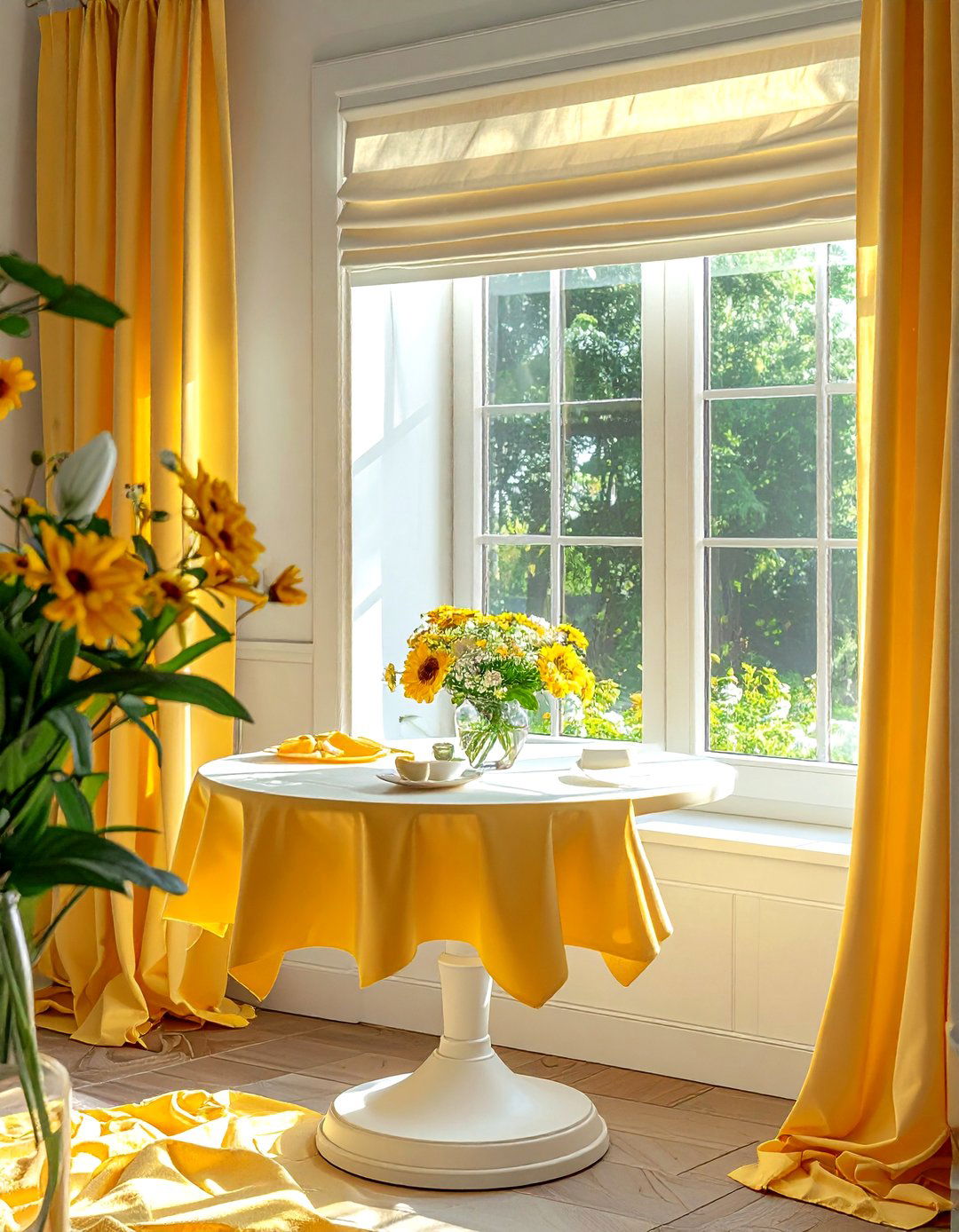 Pleated Shades - 30 window treatment ideas