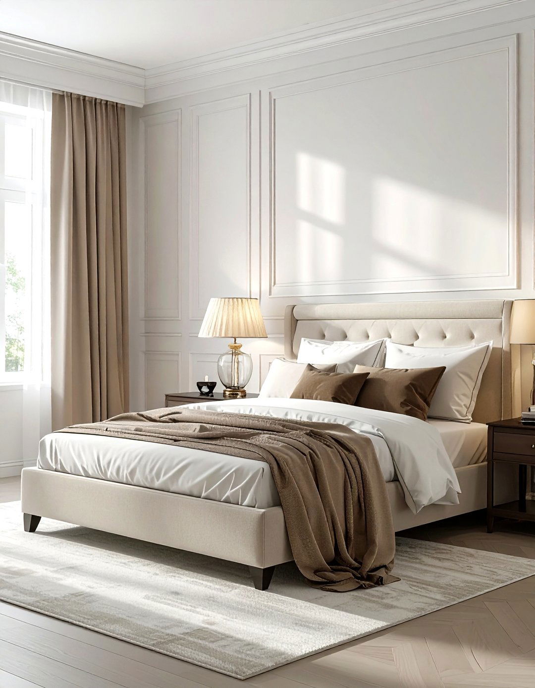 Pleated lampshades - 30 updated traditional decor ideas