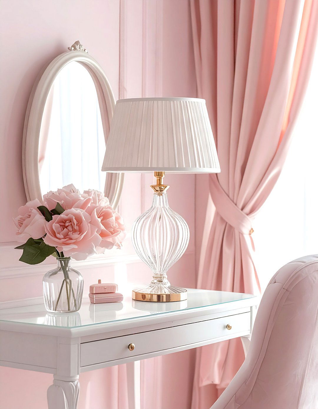 Pleated shade table lamp - 30 lamp ideas