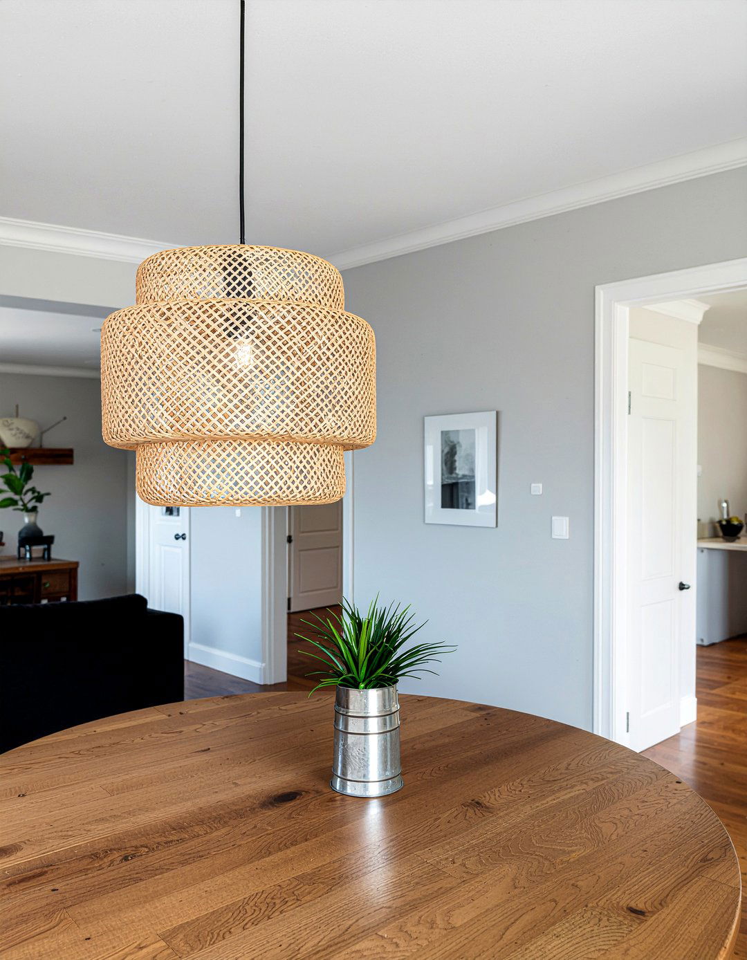 Plug in pendant light - 30 removable dining room decor ideas