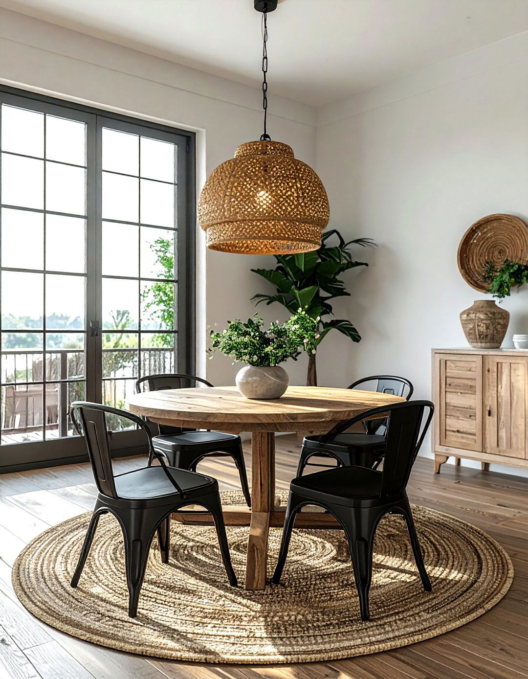 Plug in pendant light - 30 temporary dining room ideas