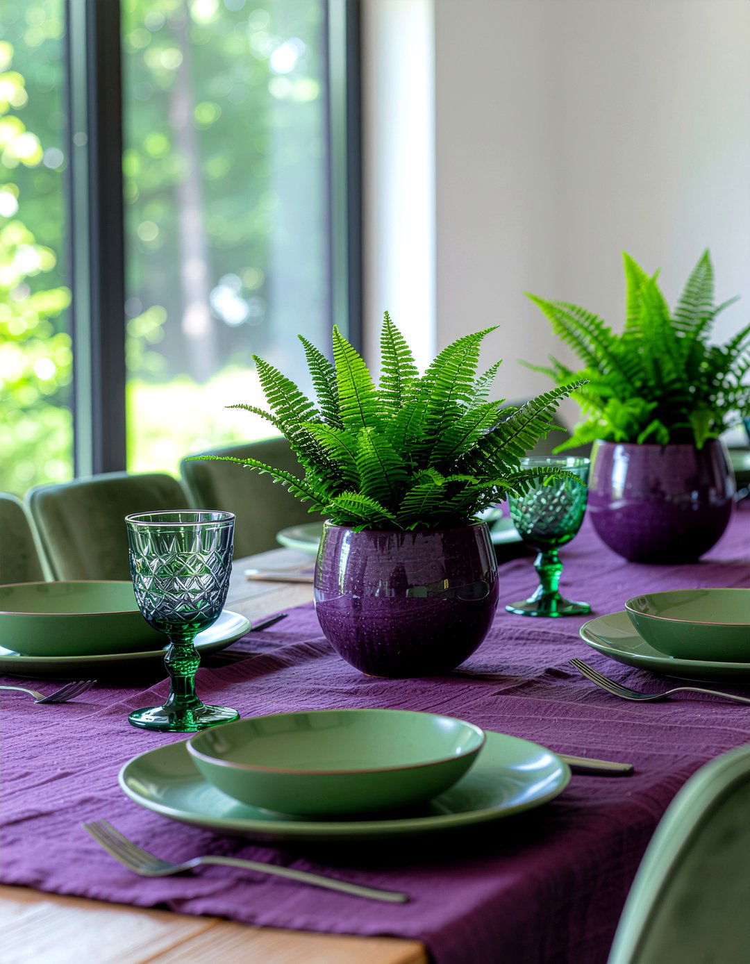 Plum And Green Decor - 30 plum dining room ideas