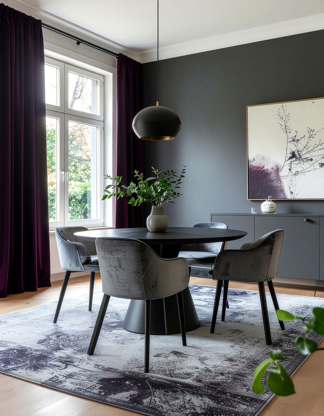 Plum And Grey Color Scheme - 30 plum dining room ideas