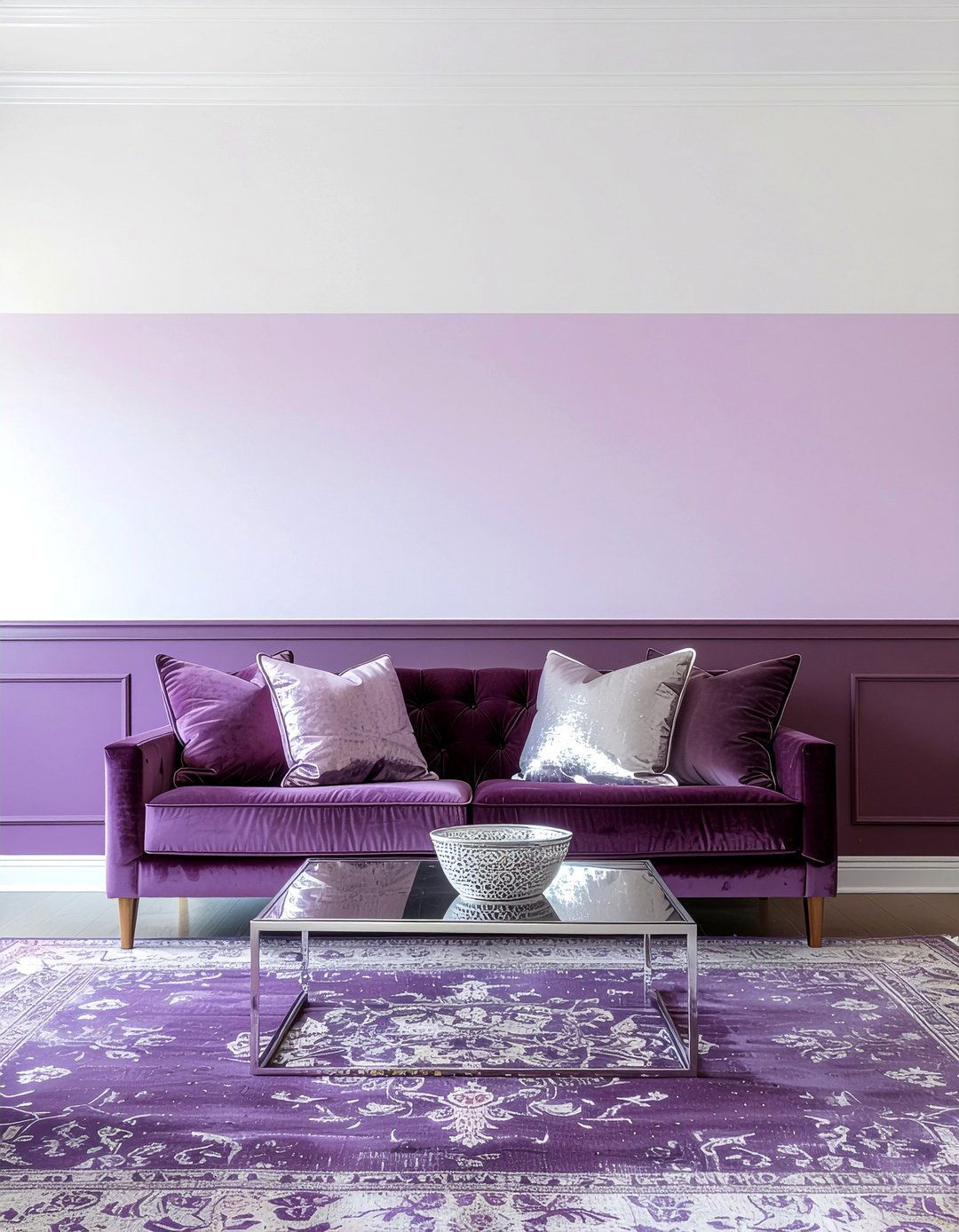 30 Living Room Two Tone Walls to Add Depth and Stylish Contrast