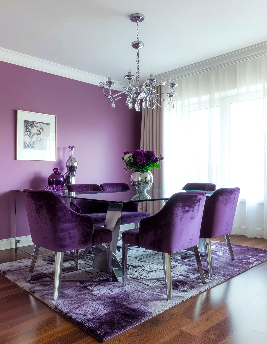 Plum And Silver Decor - 30 plum dining room ideas