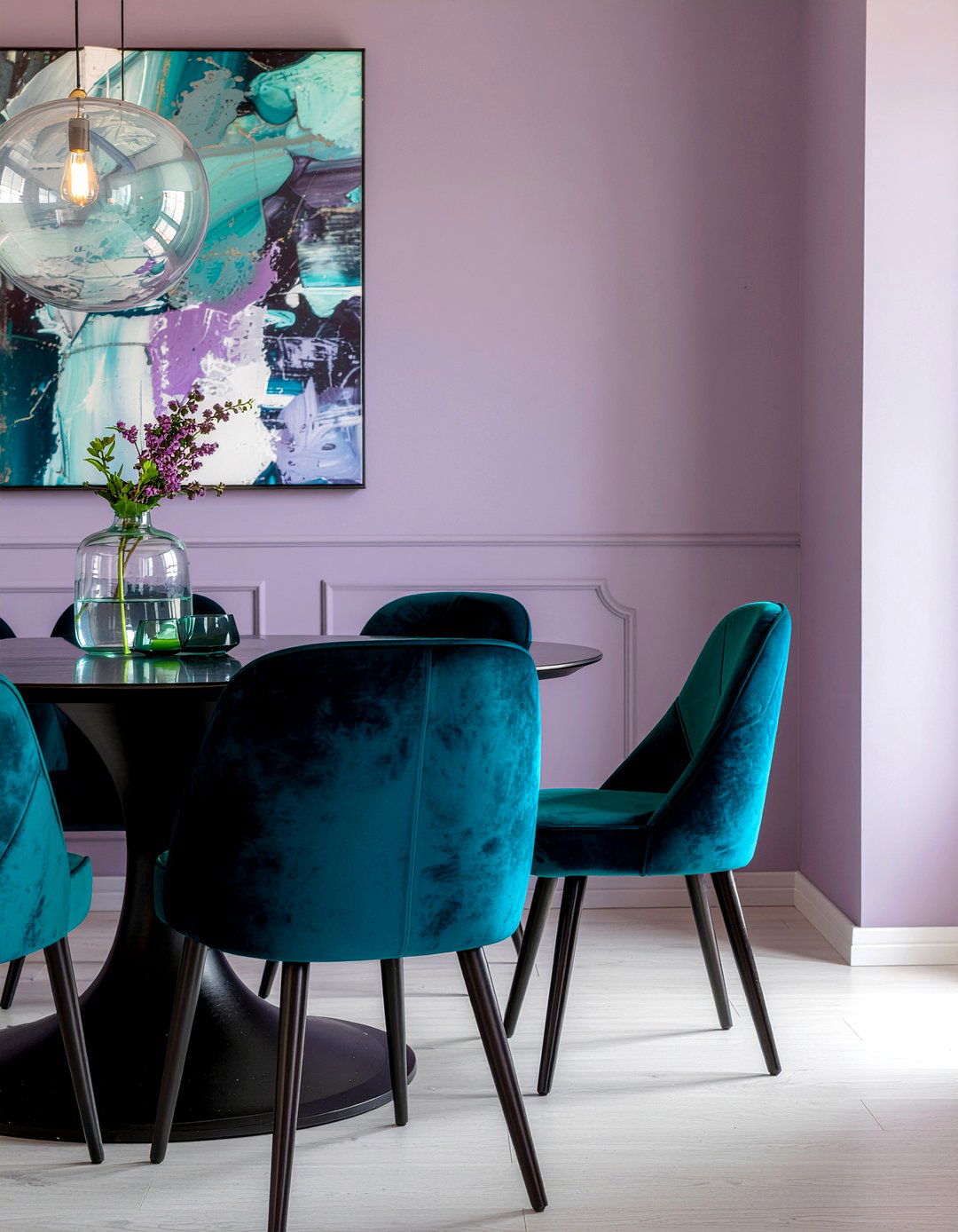 Plum And Teal Combination - 30 plum dining room ideas