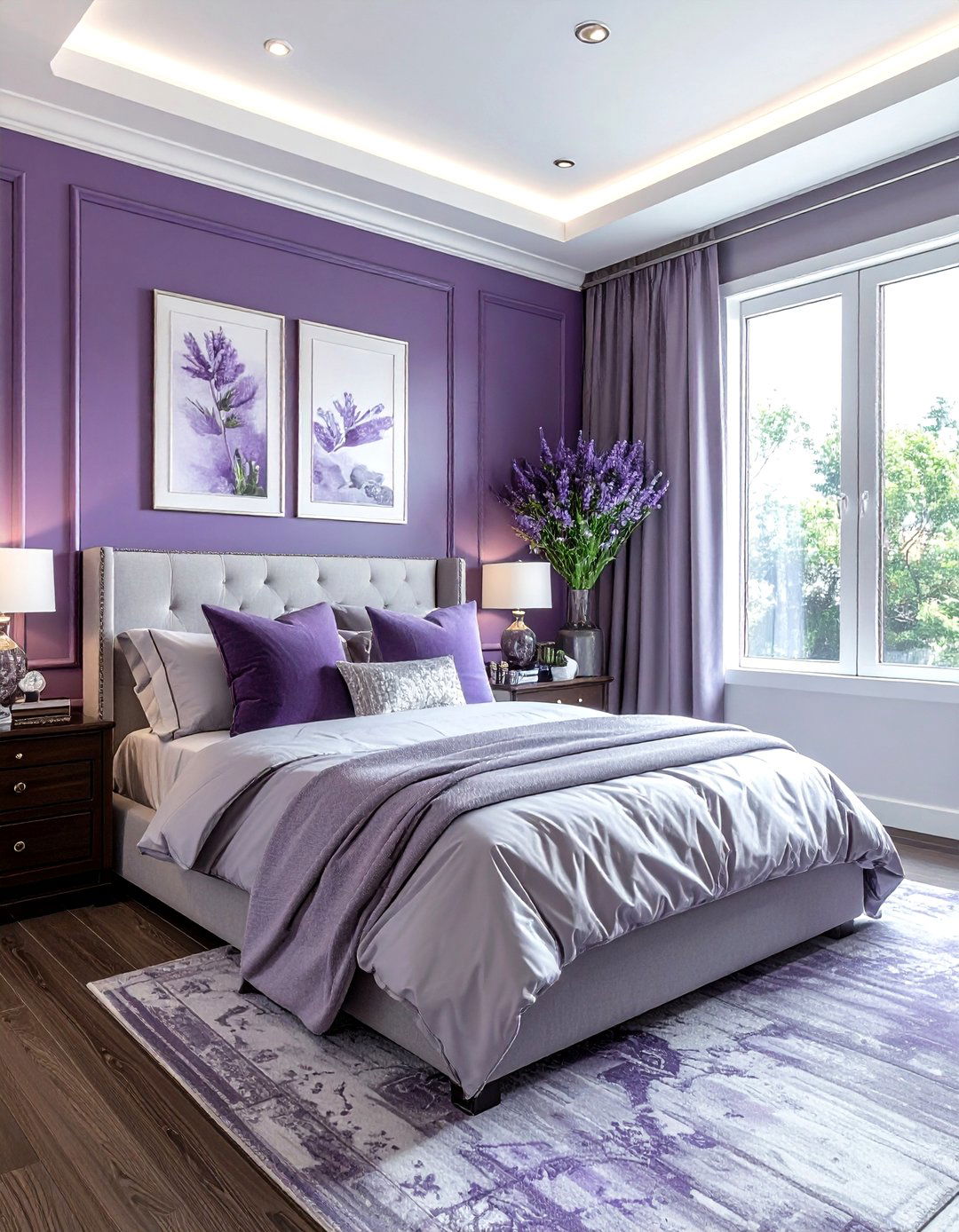 Plum Bedroom Palette - 30 bedroom accent color ideas