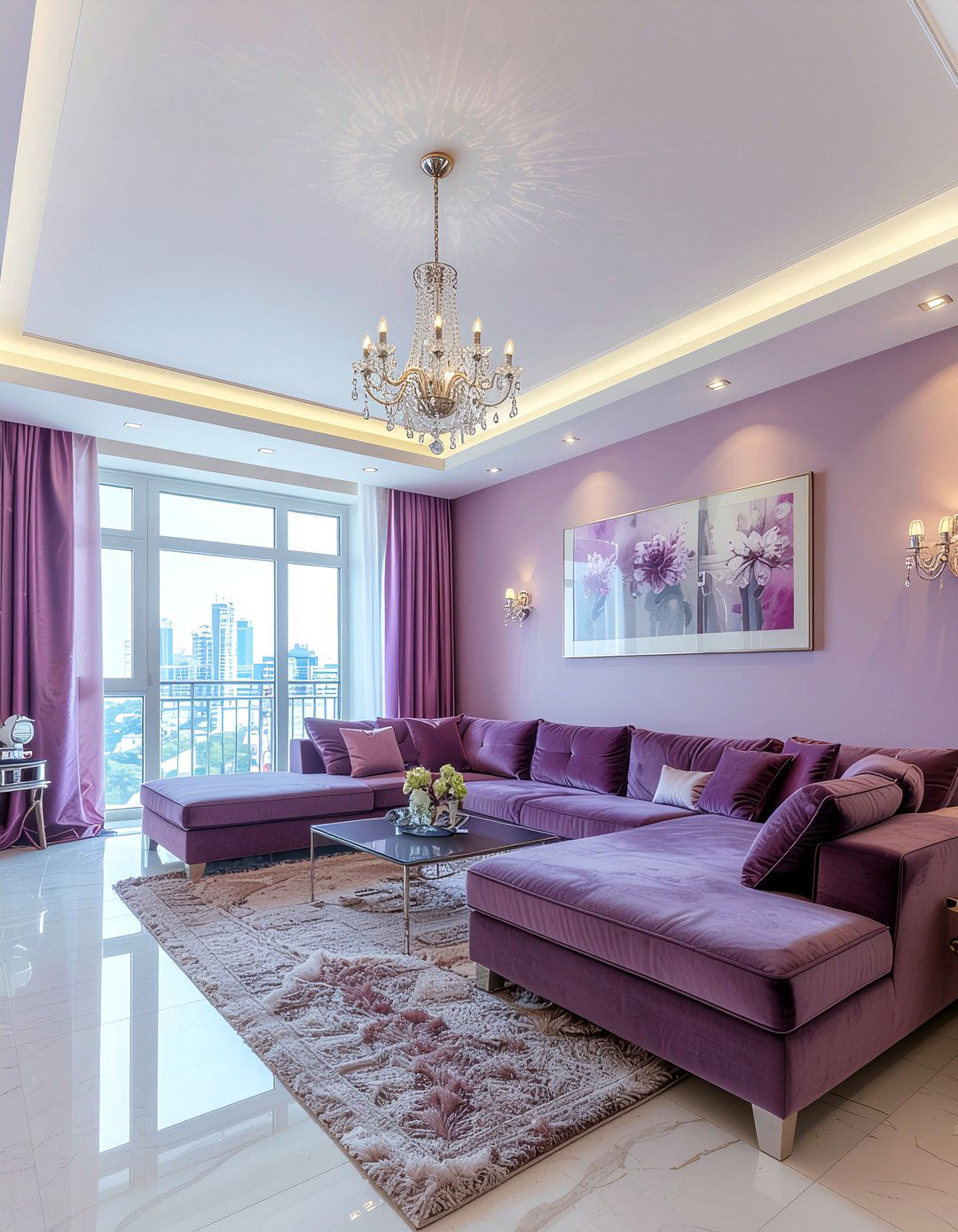Plum Ceiling Paint - 30 plum living room ideas
