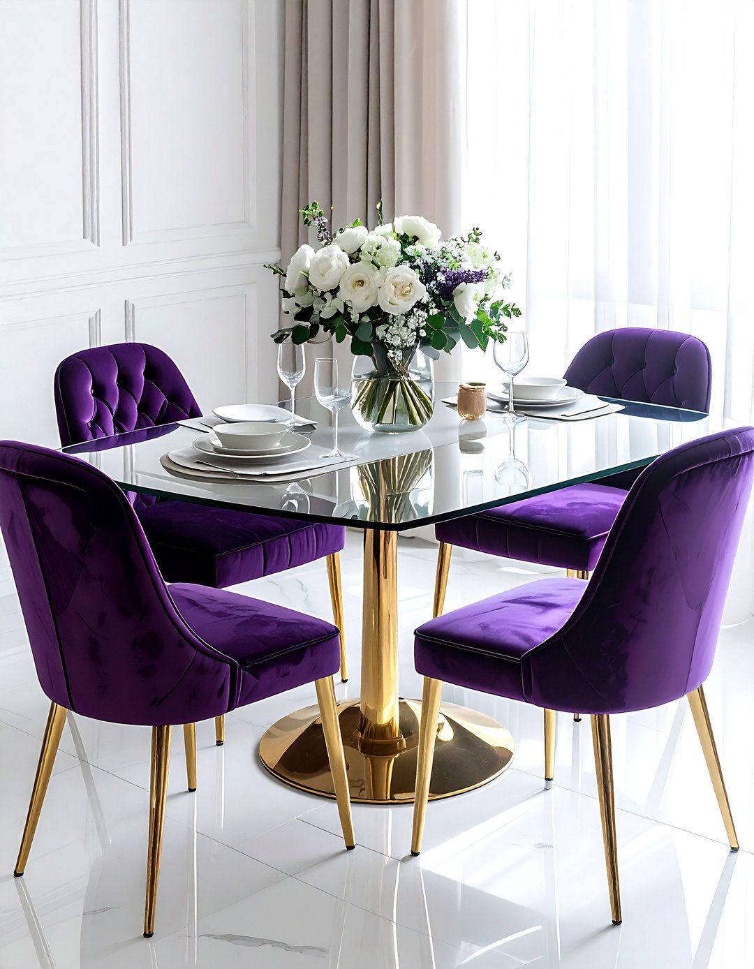 Plum Dining Chairs - 30 plum decor ideas
