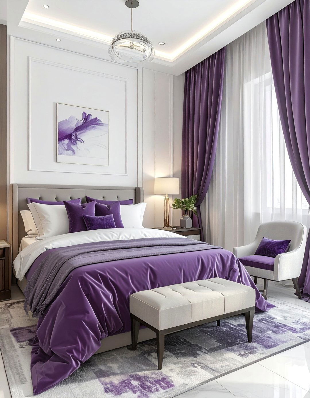 Plum Guest Suite - 30 plum decor ideas