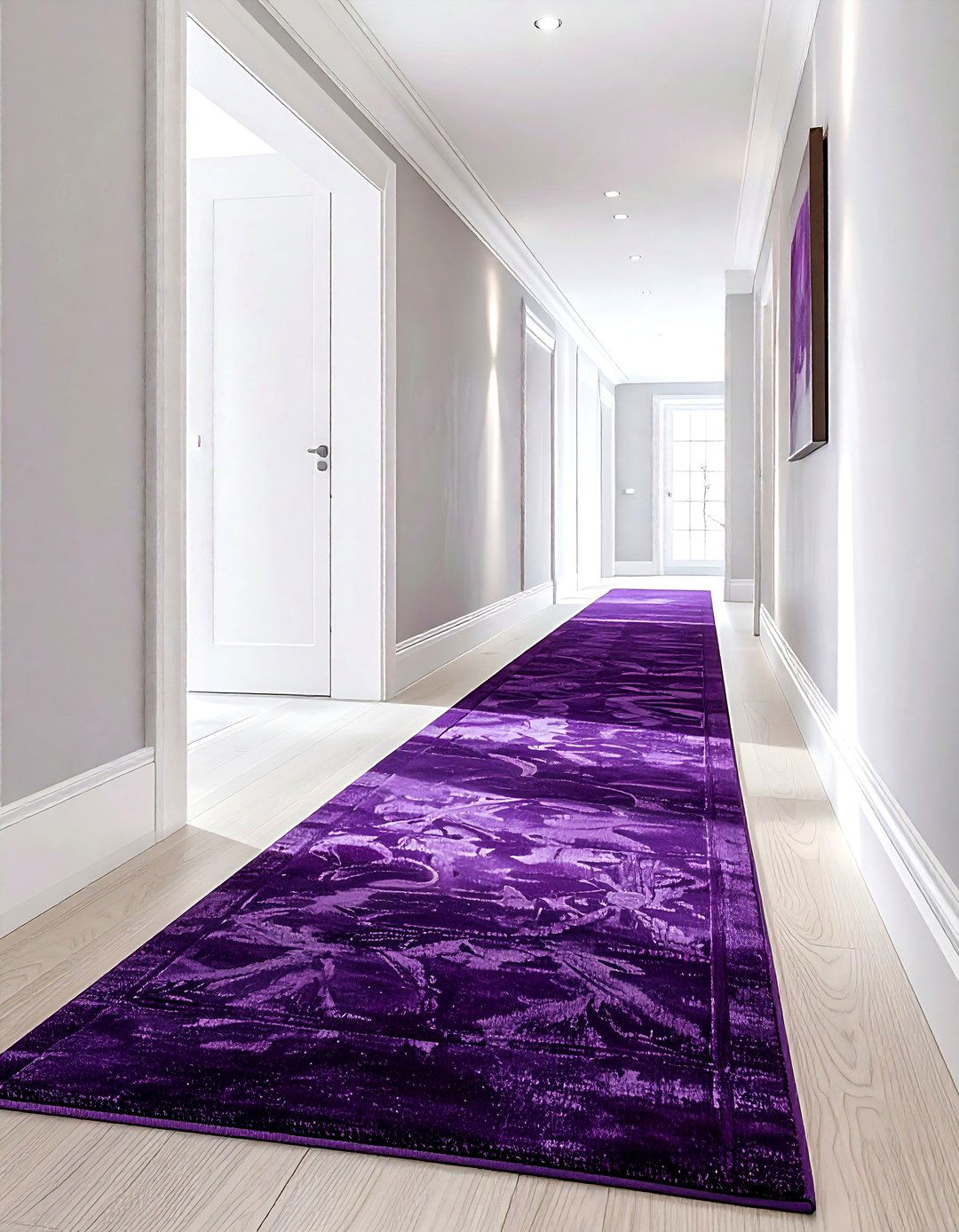 Plum Hallway Runner - 30 plum decor ideas
