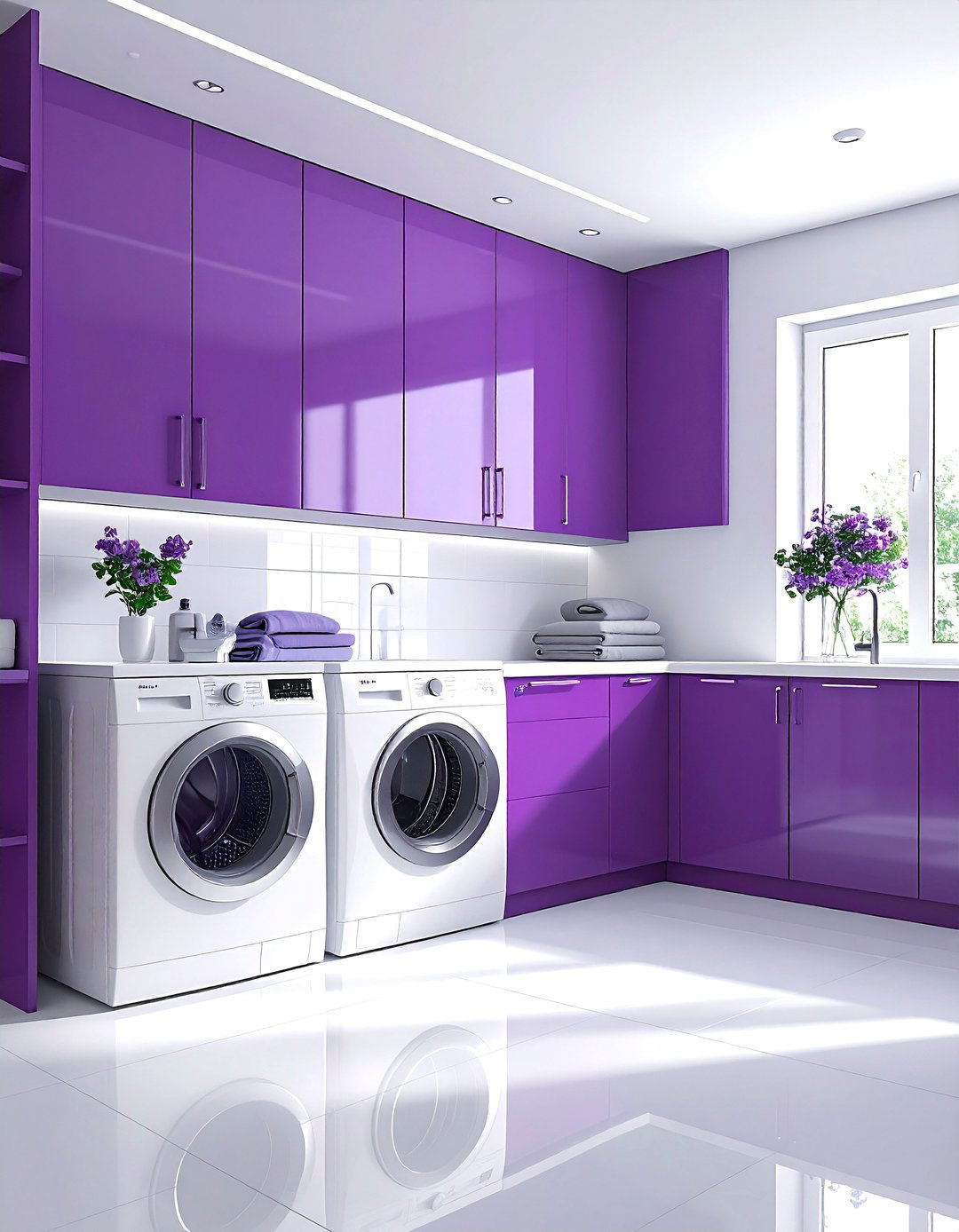 Plum Laundry Room - 30 plum decor ideas