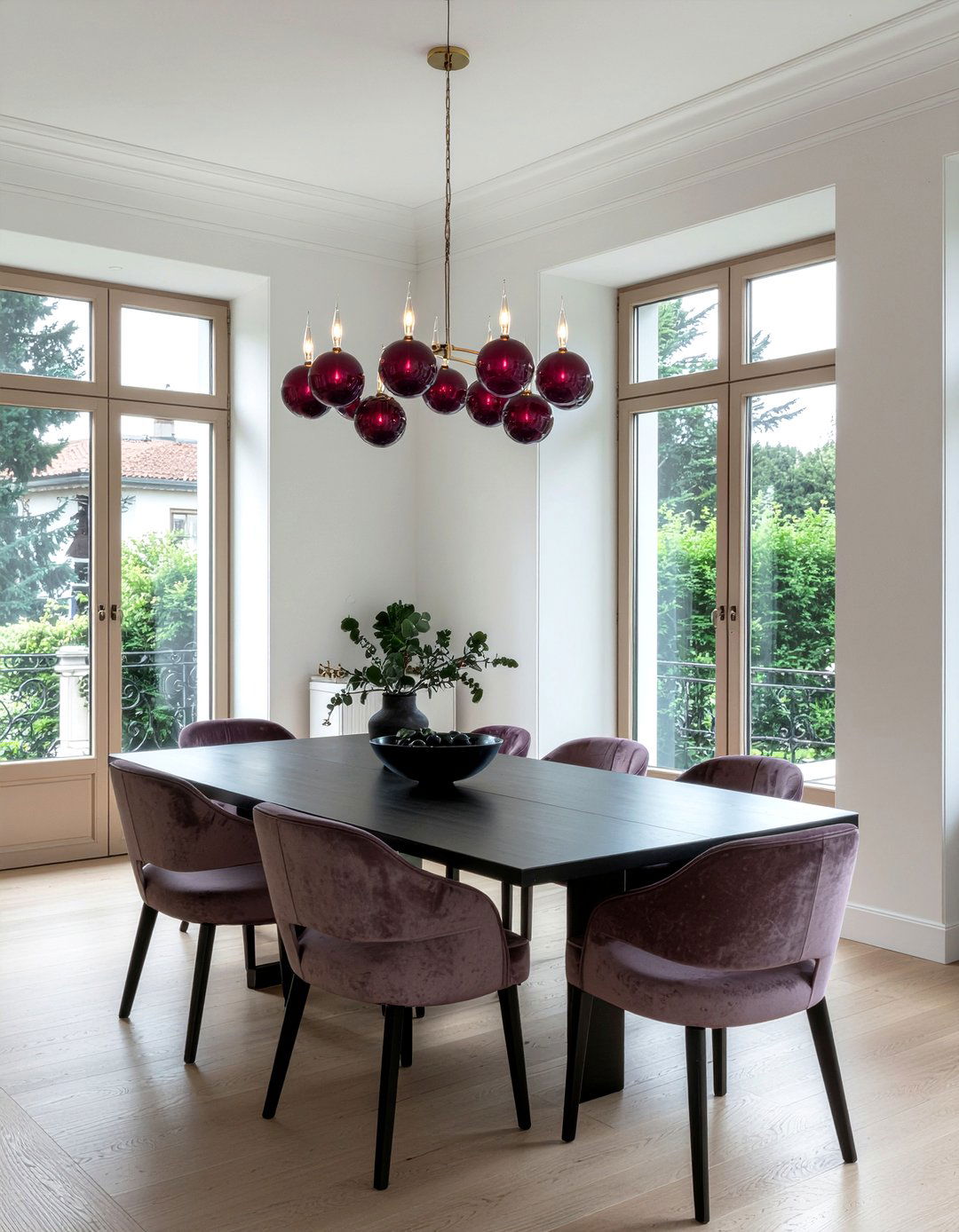 Plum Light Fixtures - 30 plum dining room ideas