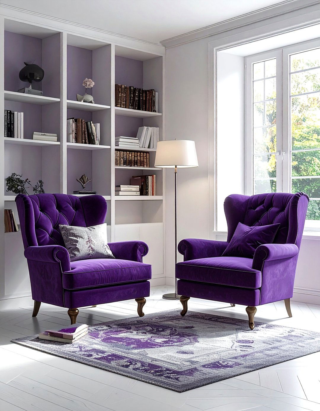 Plum Reading Nook - 30 plum decor ideas