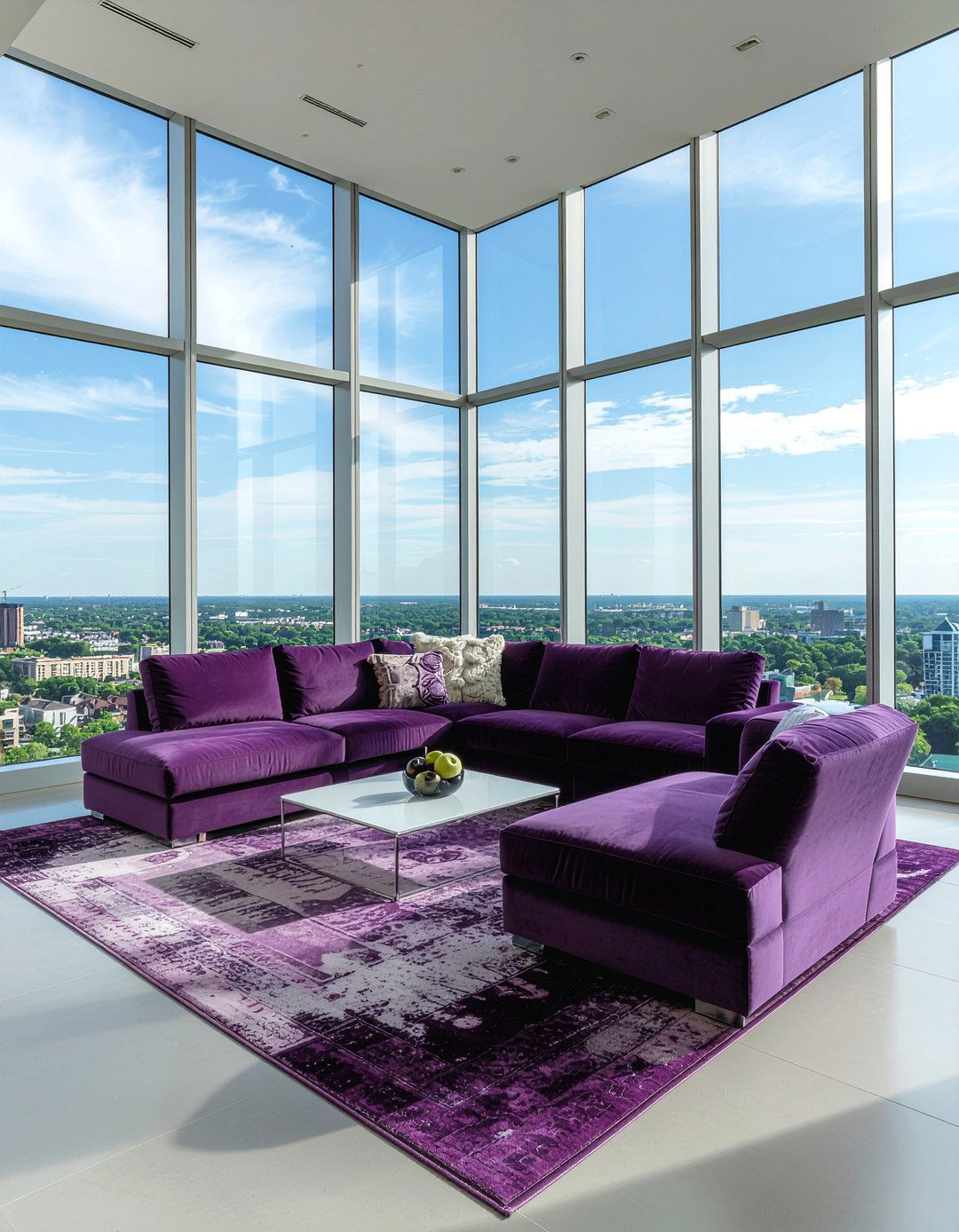 Plum Sectional Sofa - 30 plum living room ideas