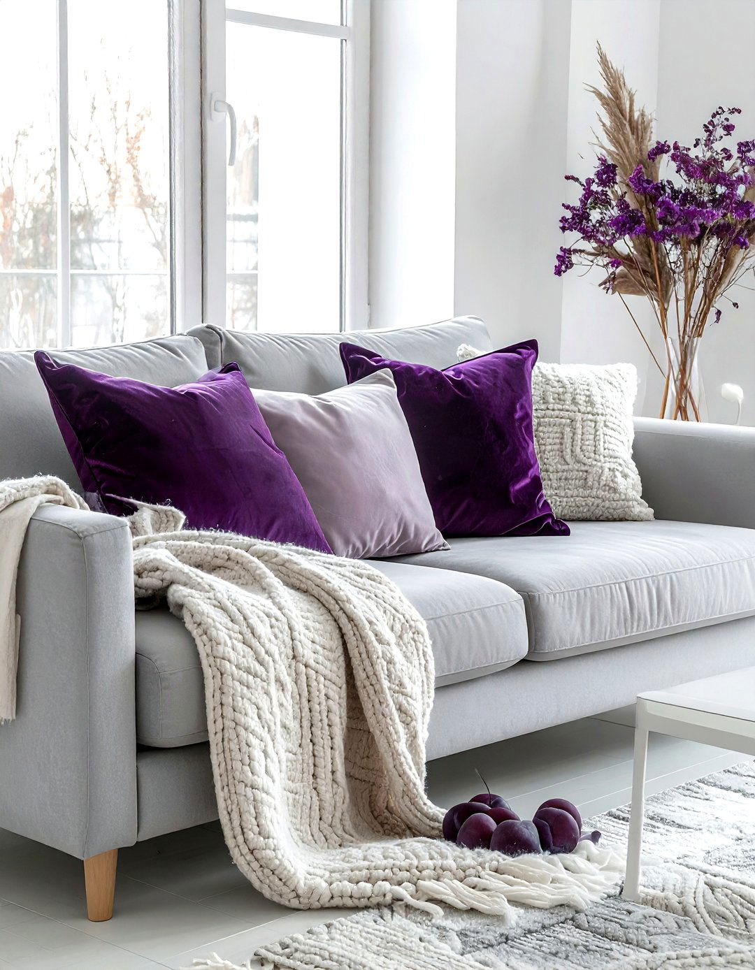 Plum Throw Pillows - 30 plum decor ideas