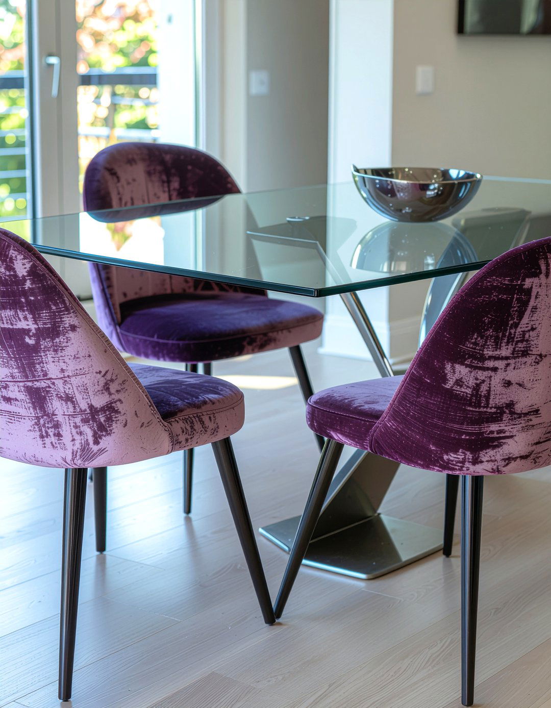 Plum Velvet Dining Chairs - 30 plum dining room ideas
