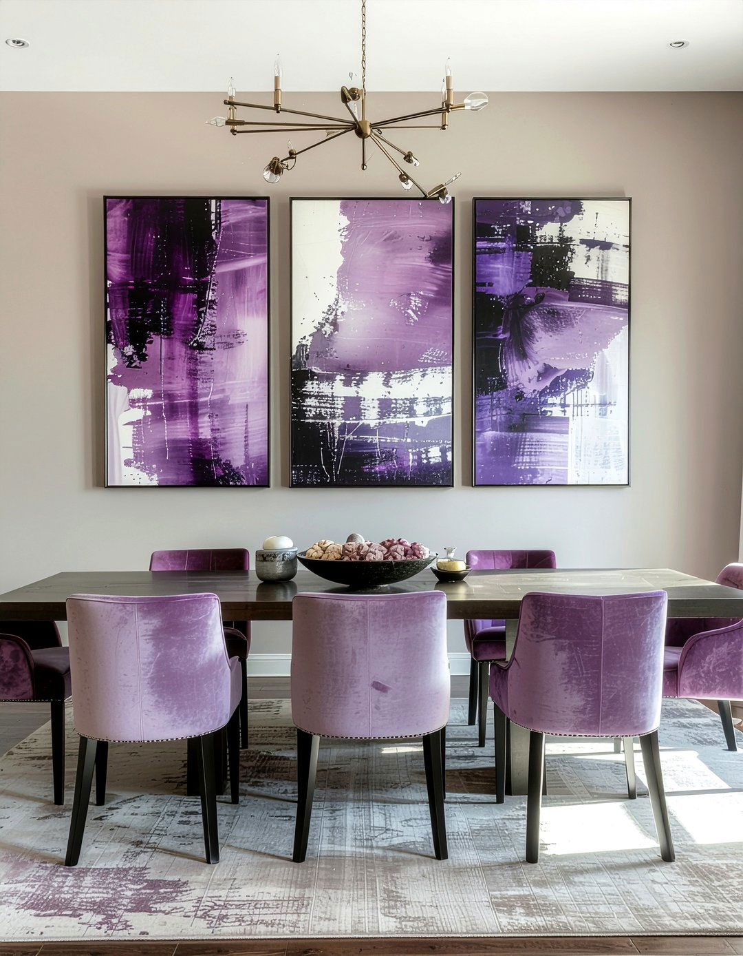 Plum Wall Art - 30 plum dining room ideas