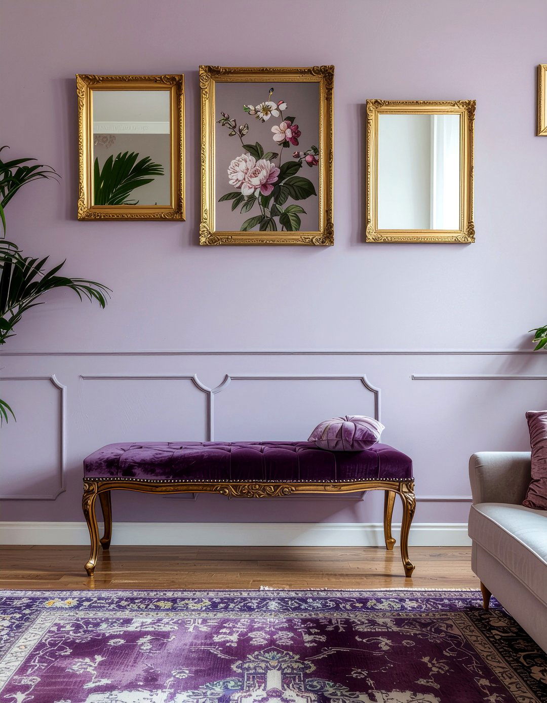 Plum Wallpaper Patterns - 30 plum living room ideas