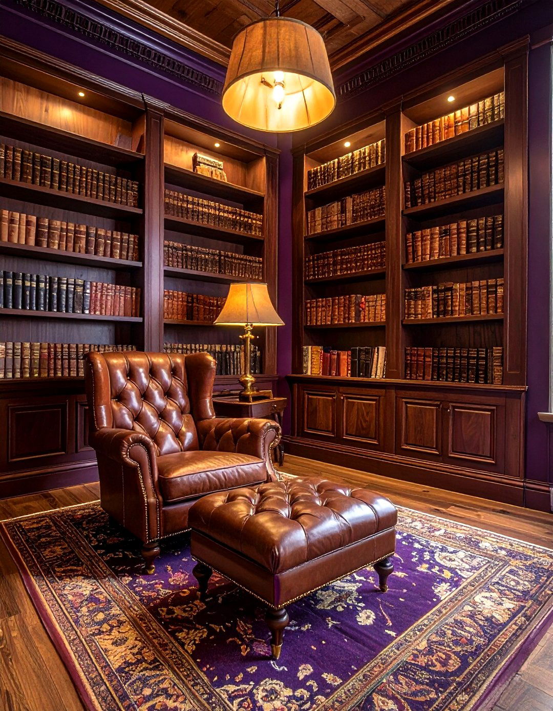 Plum Warm Wood Library Palette - 30 cool color scheme ideas