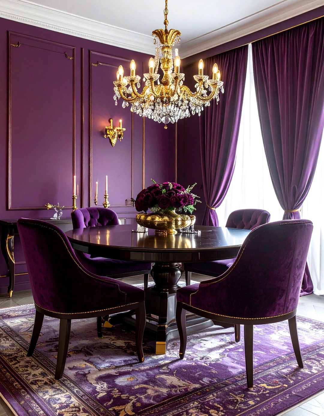 Plum and gold - 30 color scheme ideas