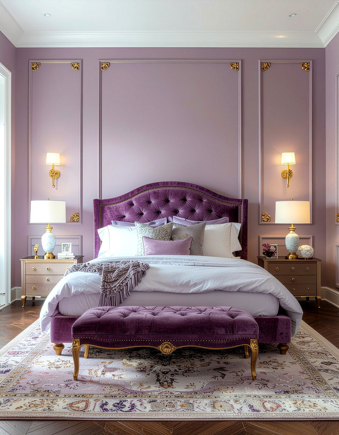Plum bedroom - 30 bold color bedroom ideas