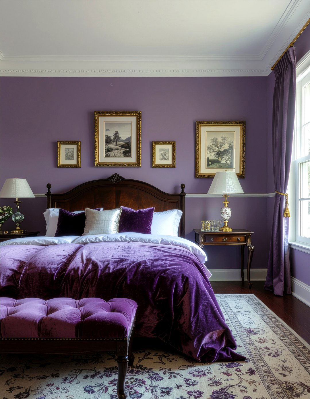Plum bedroom - 30 bedroom color ideas
