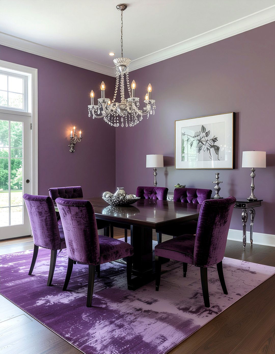 Plum dining room - 30 dining room color ideas
