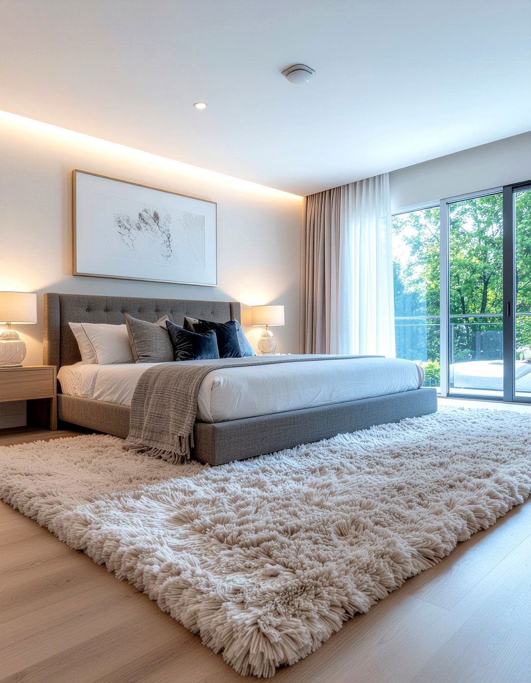 Plush Rug Bedroom - 30 modern glam bedroom ideas
