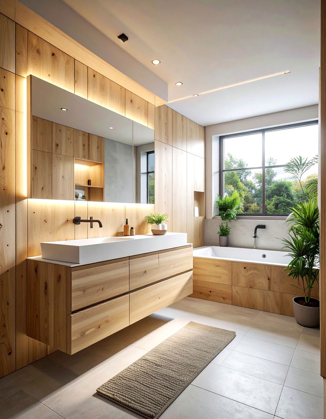 Plywood Bathroom Interior - 30 wood bathroom ideas