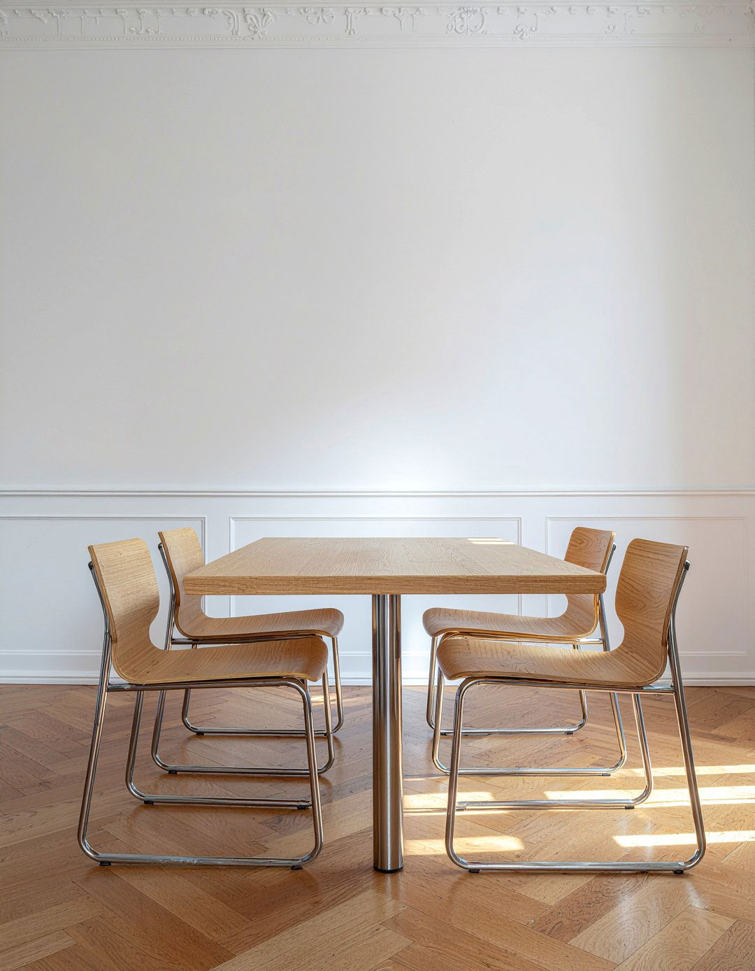 Plywood Dining Chairs - 30 living room Danish modern furniture ideas