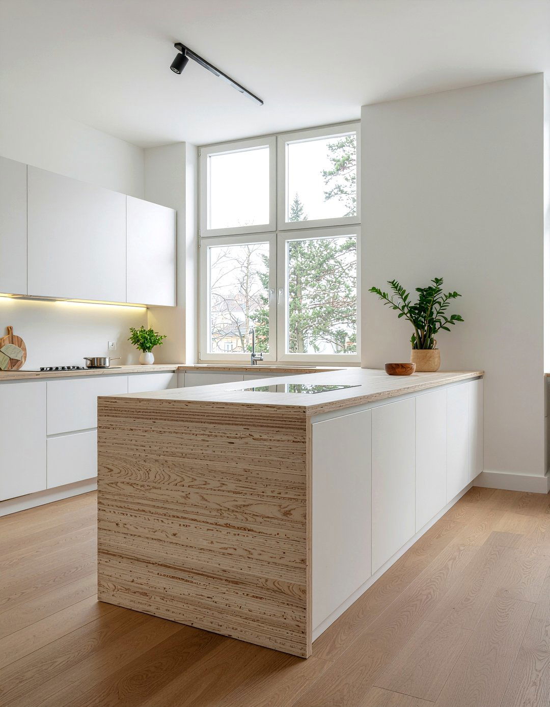 Plywood Kitchen Island - 30 DIY kitchen island ideas