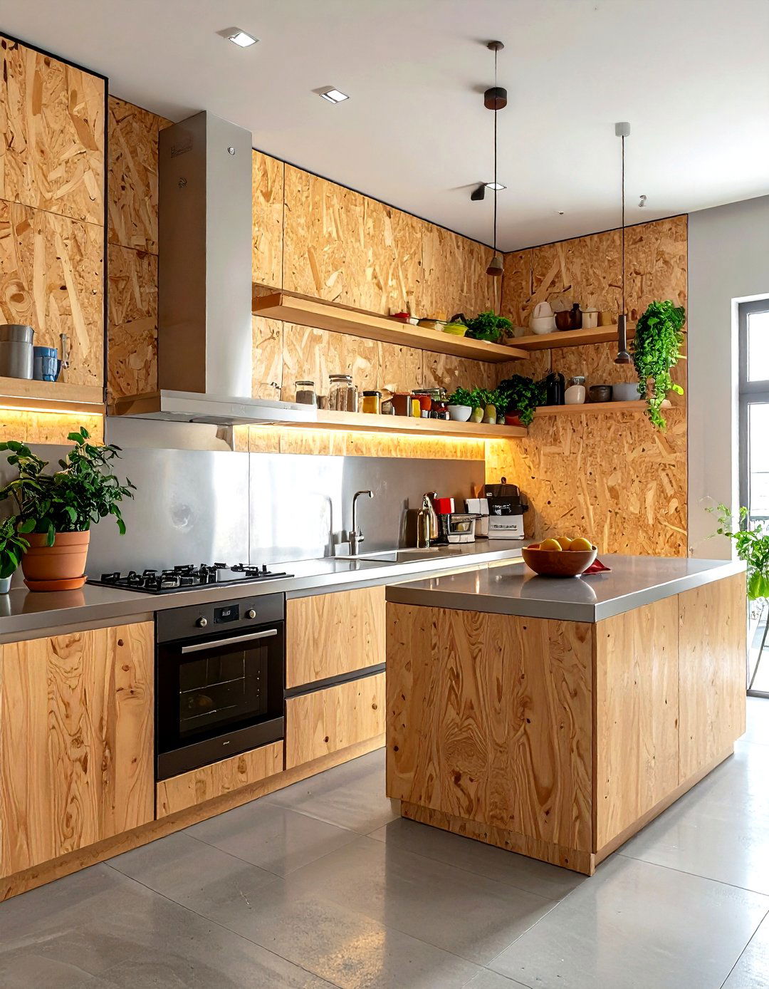 Plywood Kitchen Wall - 30 kitchen wood wall ideas