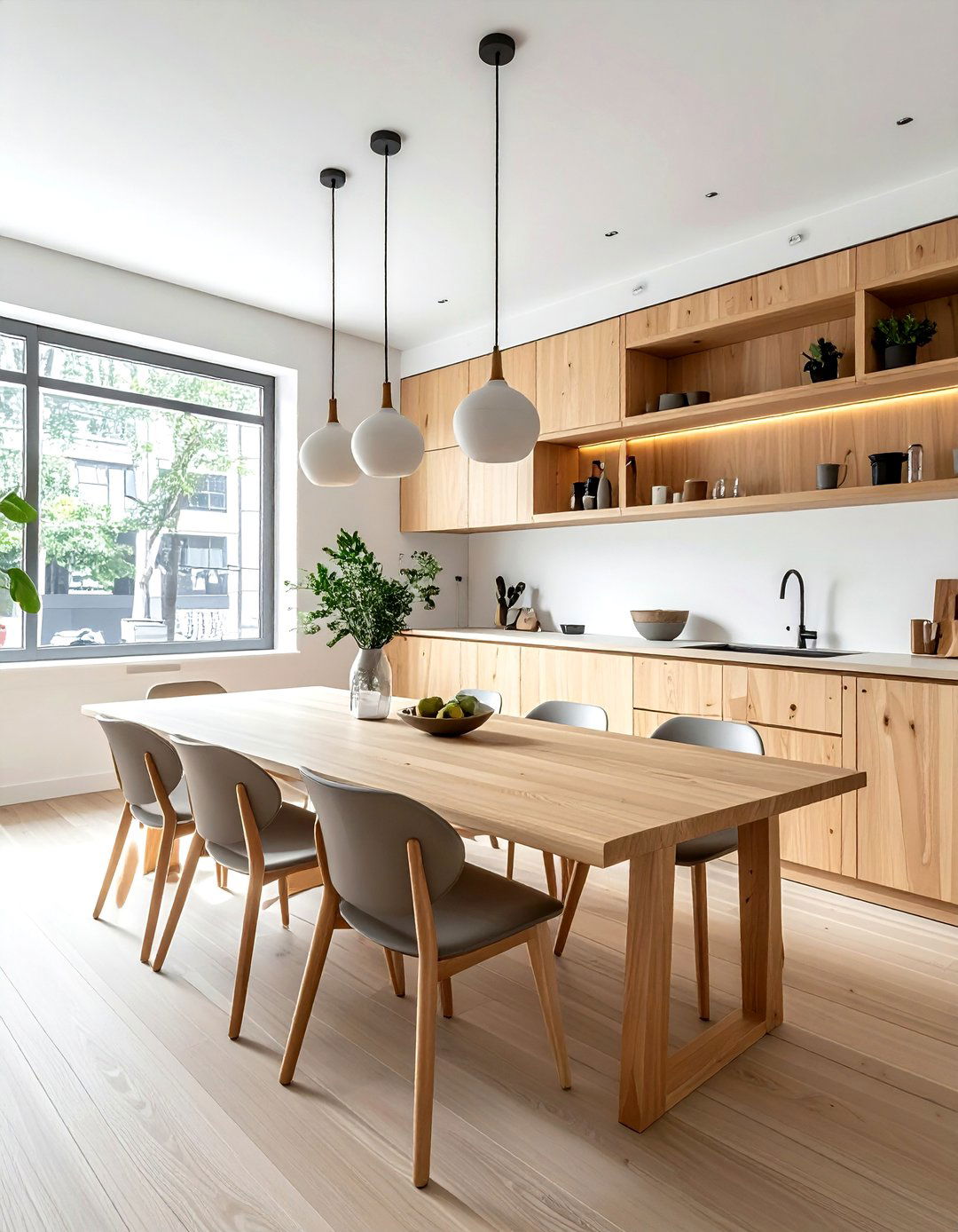 Plywood Minimalist Dining Room - 30 Brooklyn dining room ideas