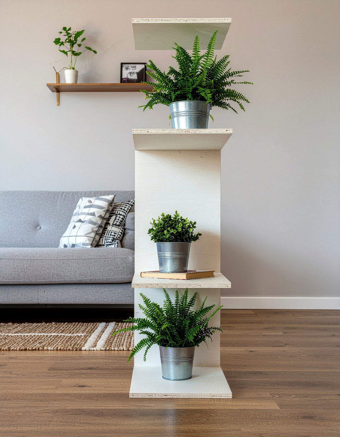 Plywood Room Divider Shelf - 30 living room bookshelf dividers