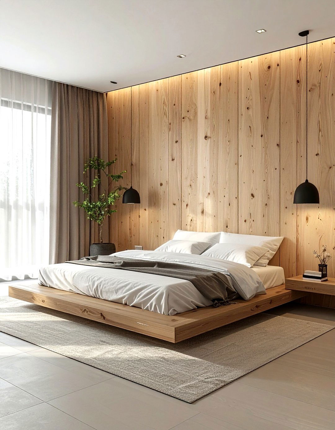 Plywood Sheet Accent Wall - 30 wall paneling ideas