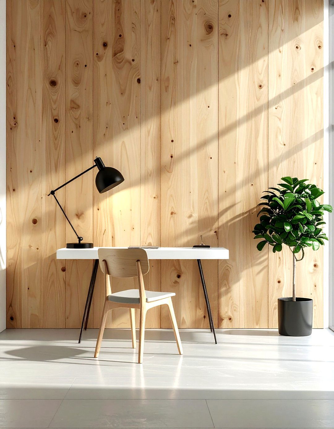 Plywood Sheet Plank Wall - 30 living room plank wall ideas