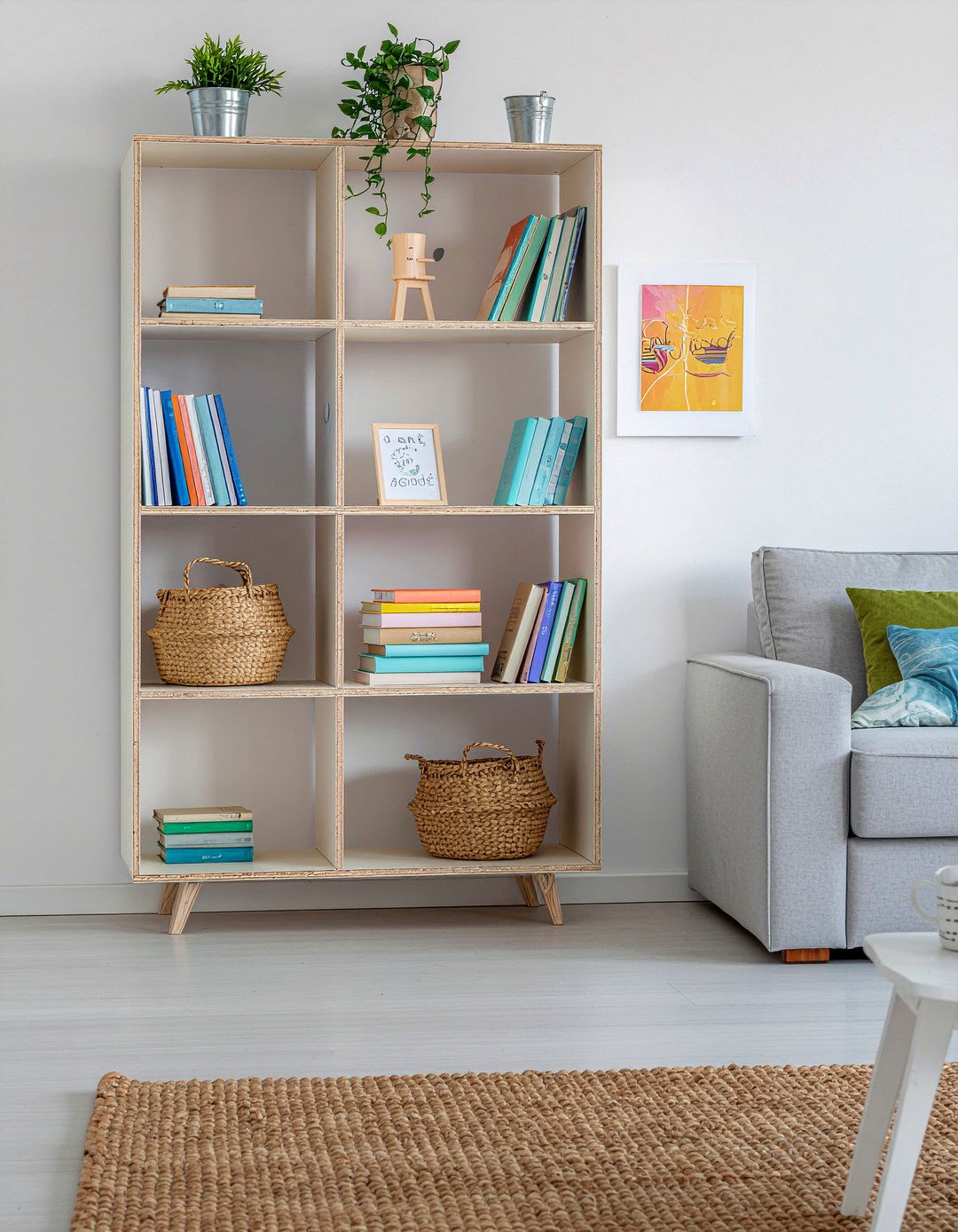Plywood Storage Unit - 30 living room Scandinavian furniture ideas