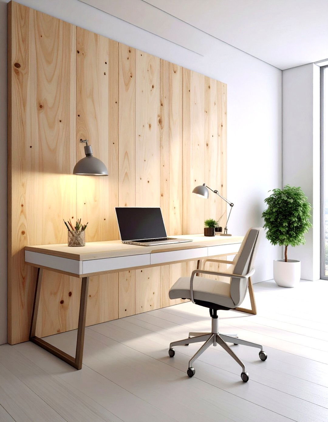 Plywood accent wall - 30 living room wood wall ideas