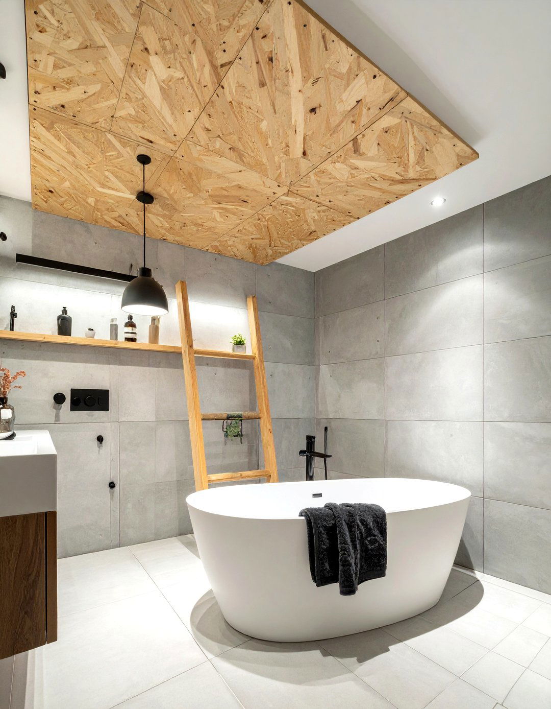 Plywood bathroom ceiling - 30 wood ceiling bathroom ideas