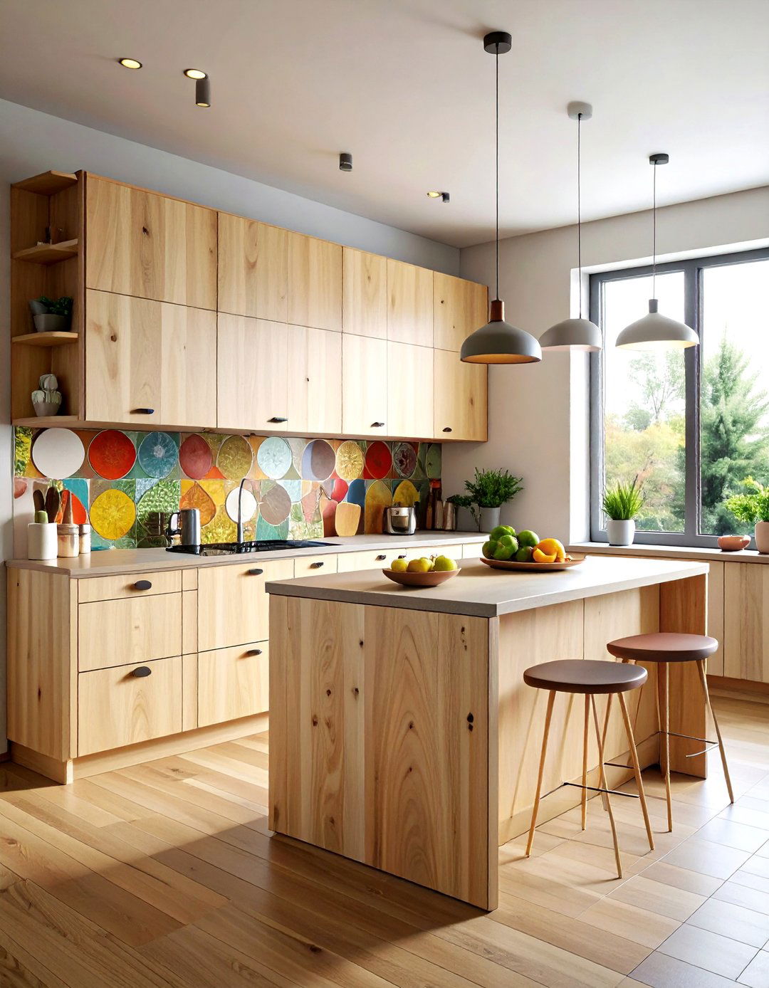 Plywood kitchen - 30 natural wood kitchen ideas