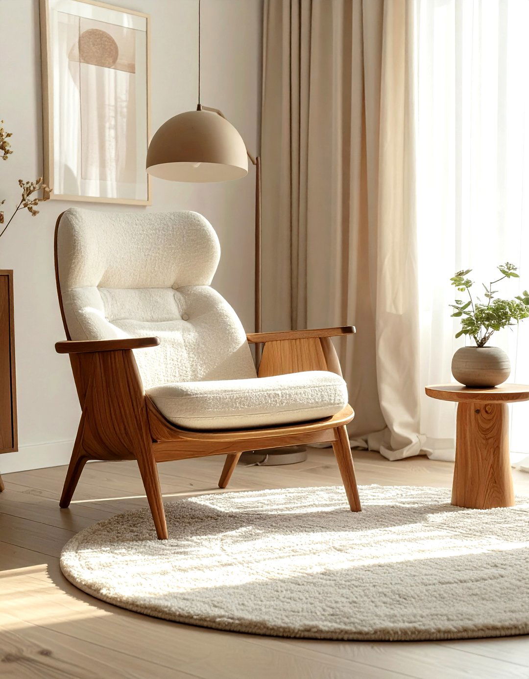 Plywood lounge chair - 30 living room mid-century furniture ideas