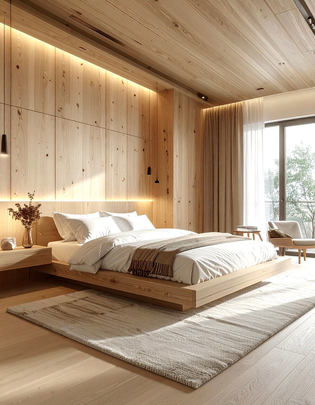 Plywood wall paneling - 30 architect home decor ideas