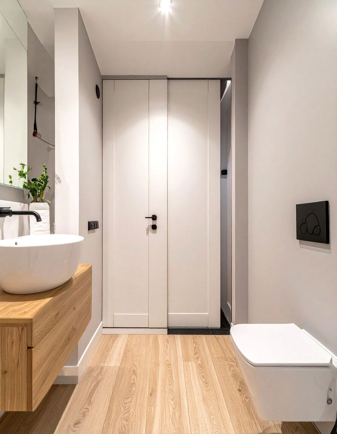 Pocket Door Installation - 30 studio apartment bathroom ideas