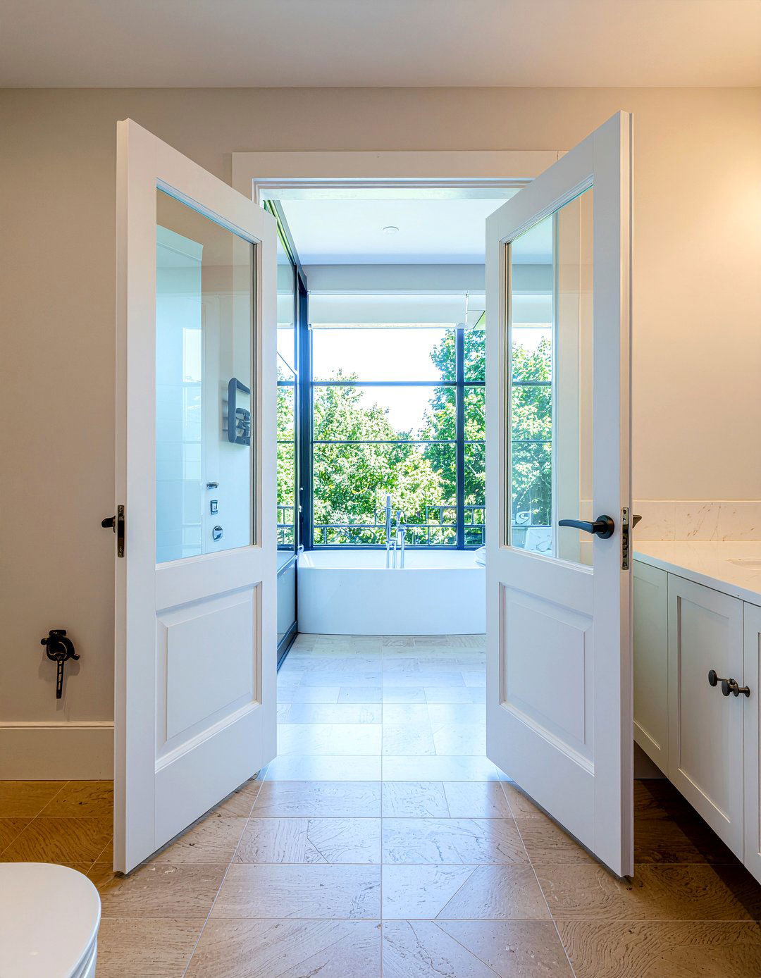 30 Elegant Bathroom French Door Ideas for a Luxurious Feel