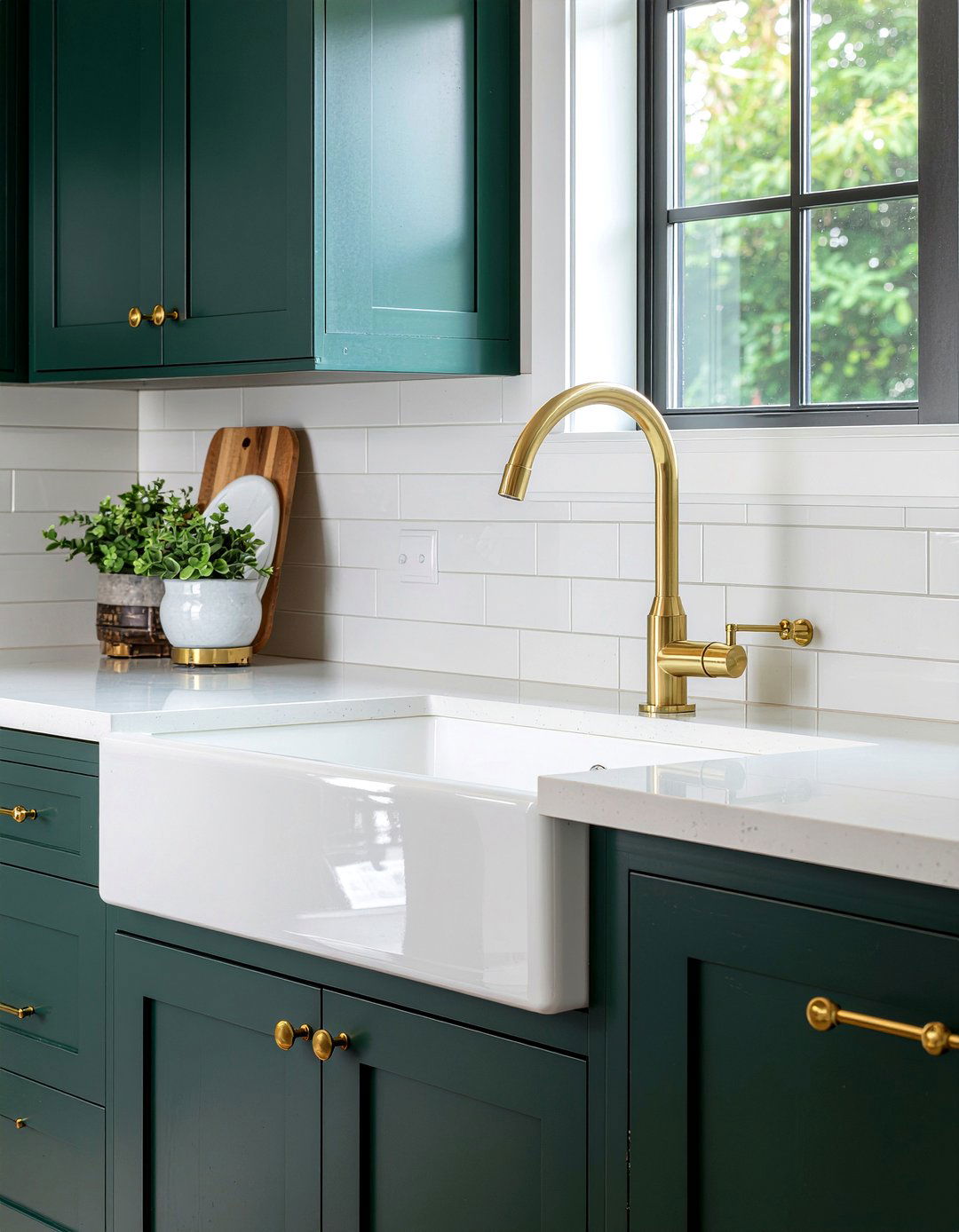 Polished Brass Single Hole Faucet - 30 brass kitchen faucet ideas
