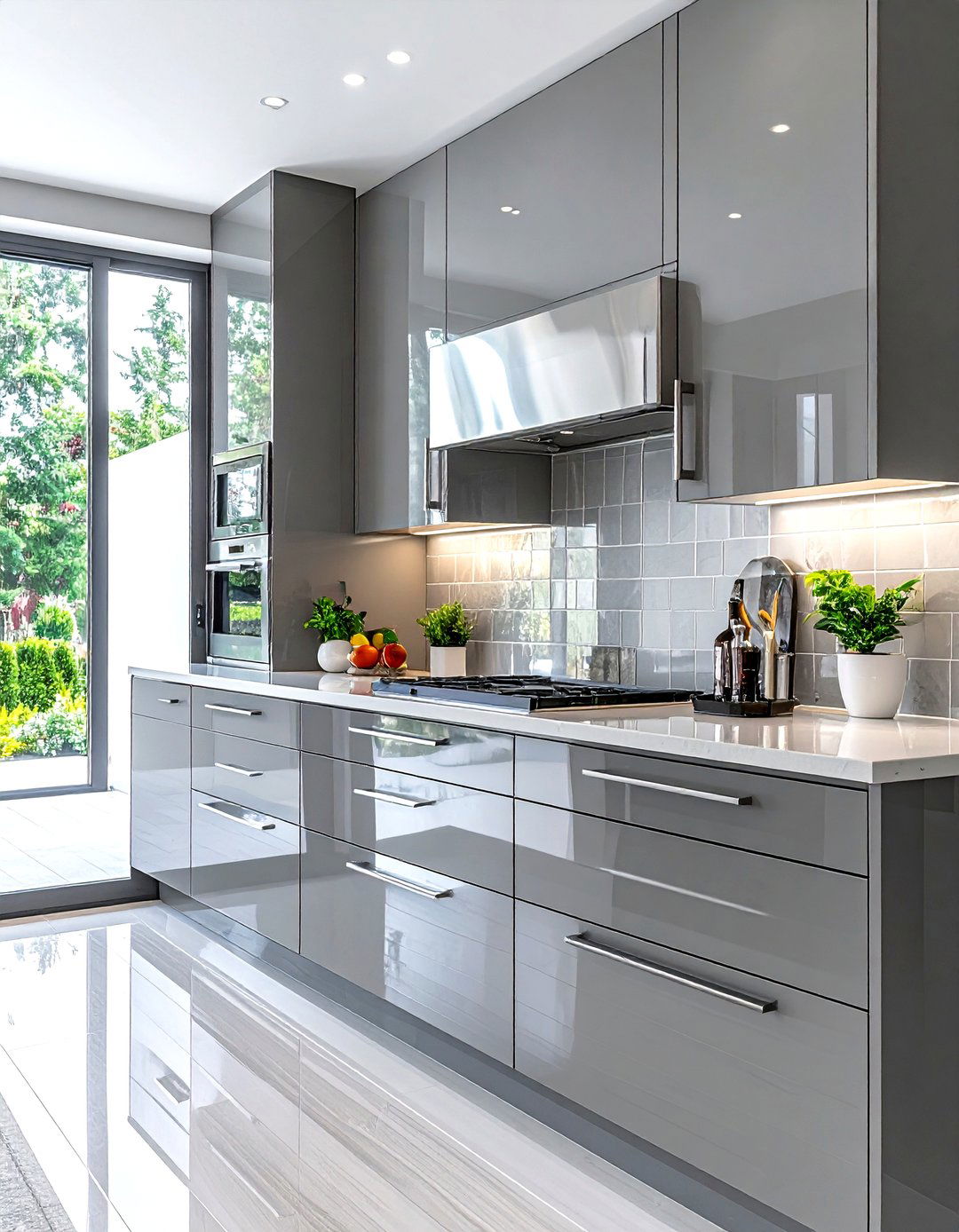 Polished Chrome Cabinet Hardware - 30 kitchen hardware ideas