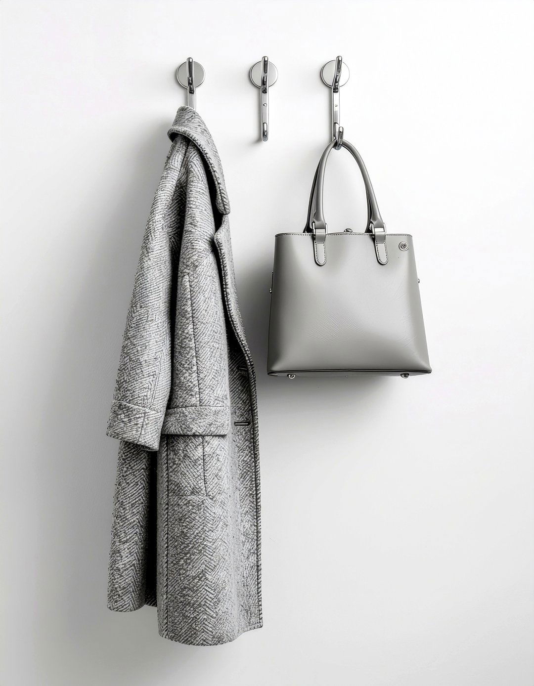 Polished Chrome Hook - 30 entryway hook ideas