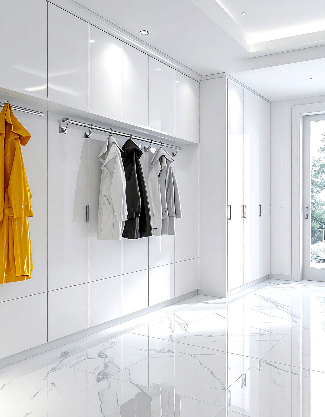 Polished Chrome Hooks - 30 mudroom hook ideas