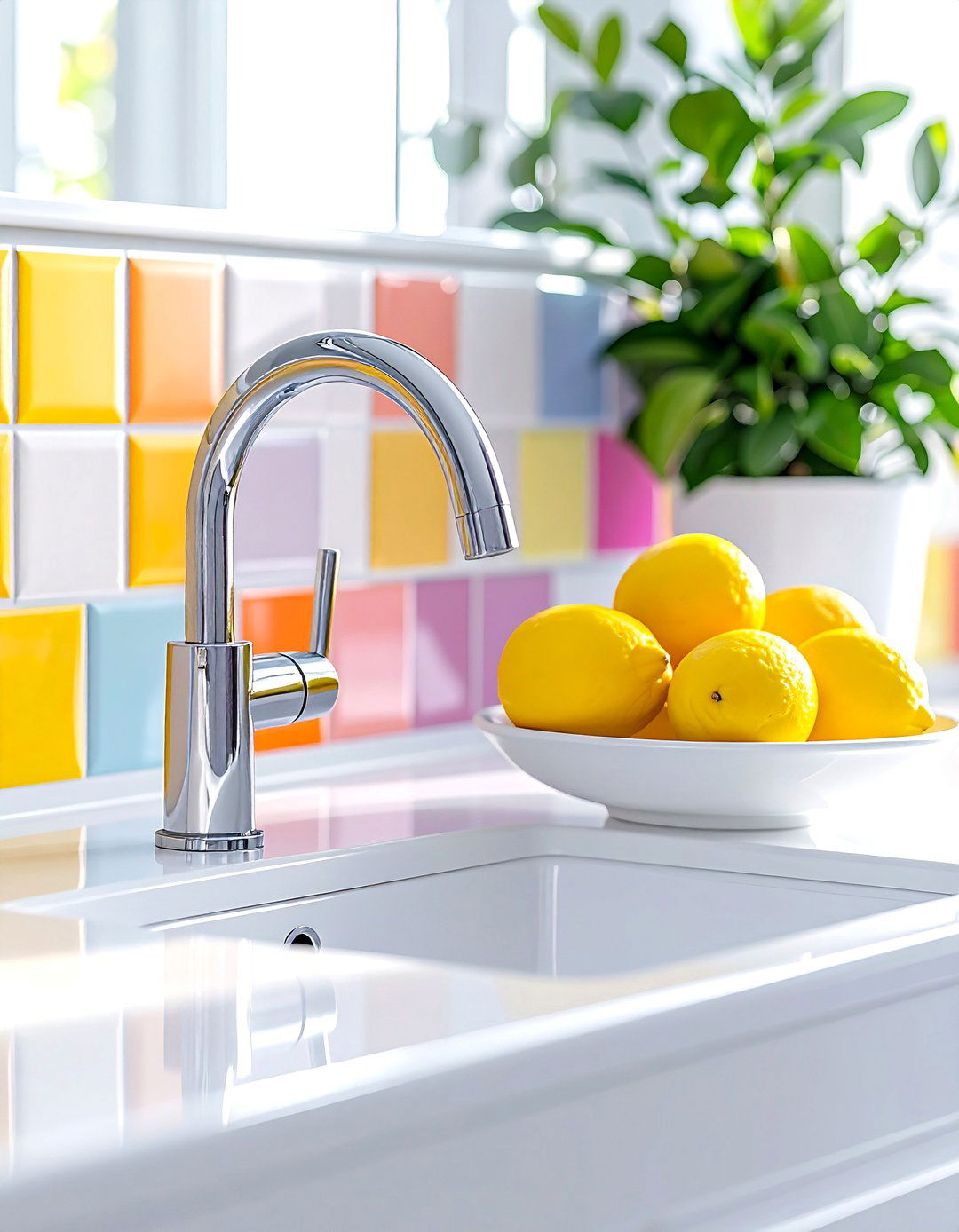 Polished Chrome Pull Down Faucet - 30 pull-down kitchen faucet ideas